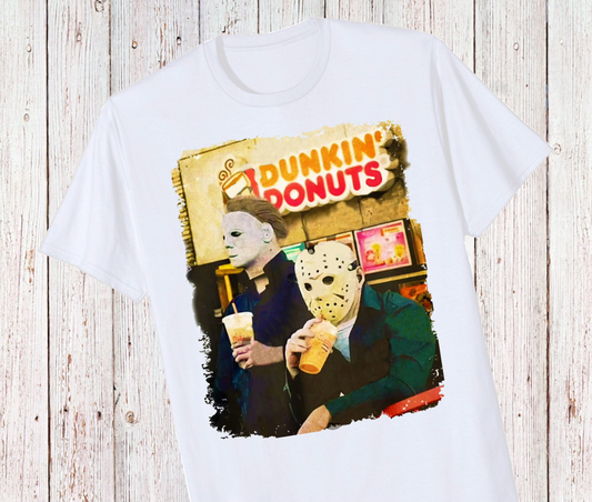 Dunkin Horror Duo Short Sleeve Tshirt