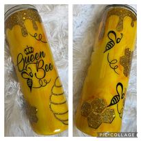 Queen Bee Glitter Tumbler