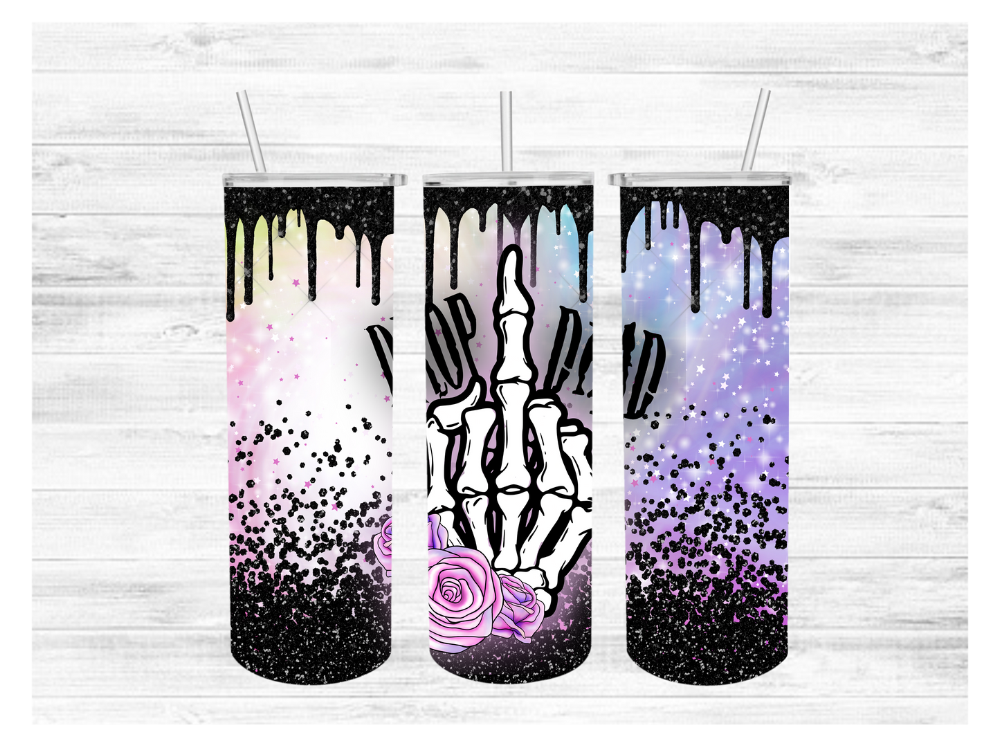 Middle Finger Drop Dead Tumbler